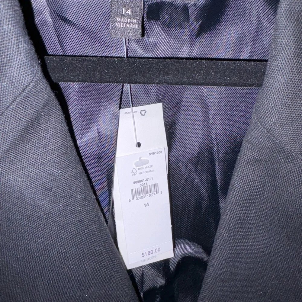 NWT Banana Republic Captains’ Black Blazer with Gold Buttons - Picture 2 of 4